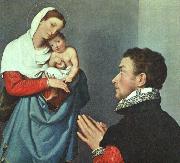 MORONI, Giovanni Battista A Gentleman in Adoration before the Madonna wg china oil painting artist